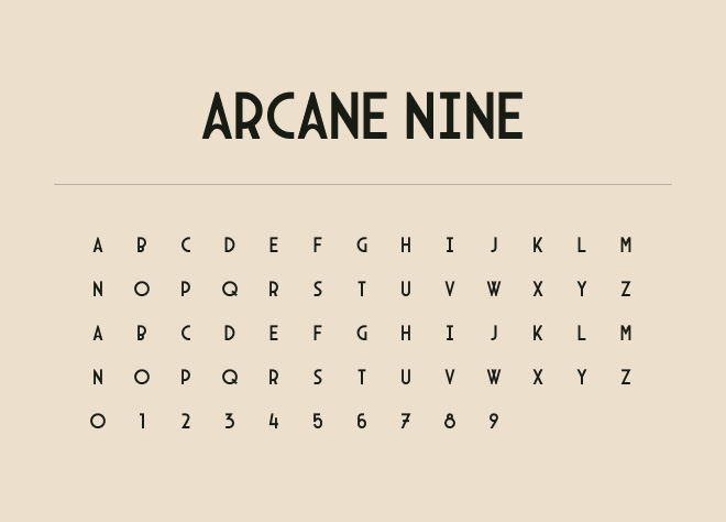 Arcane Nine Font