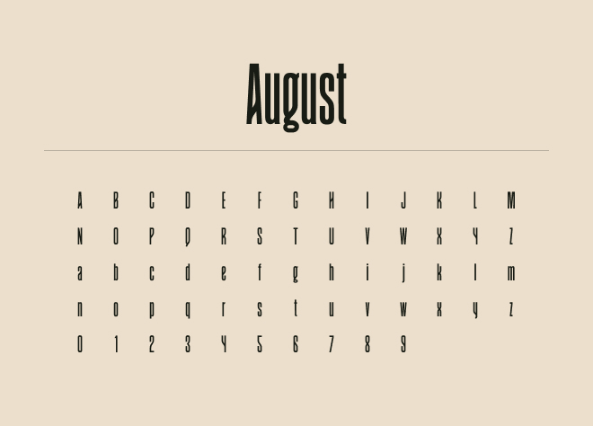 August Font