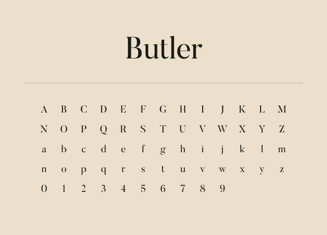 Butler Font