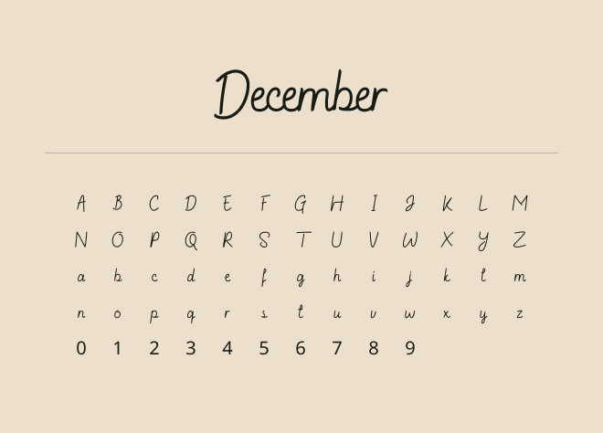 December Font