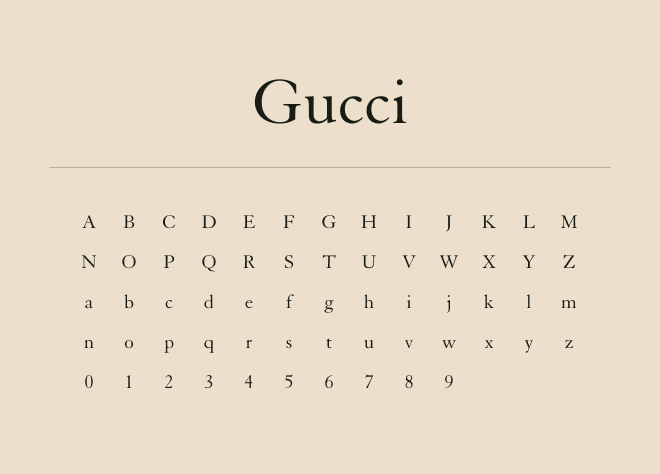 Gucci Font