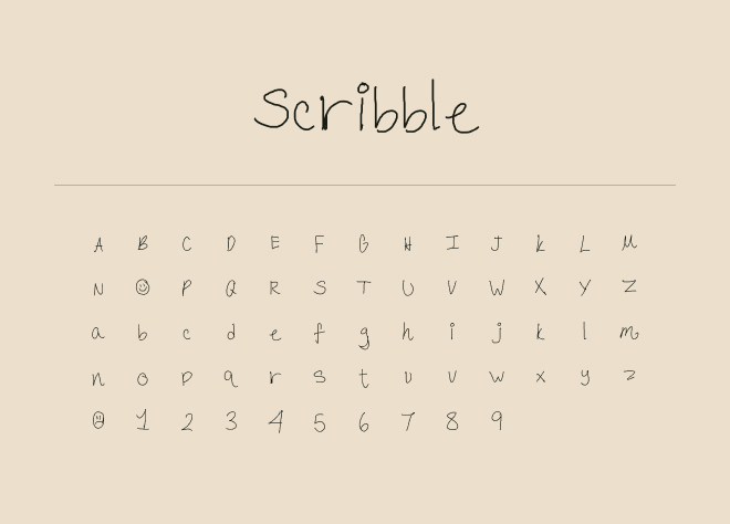 Scribble Font