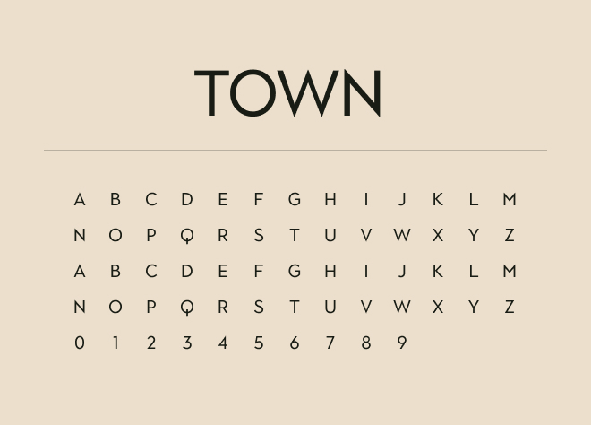 Town Font