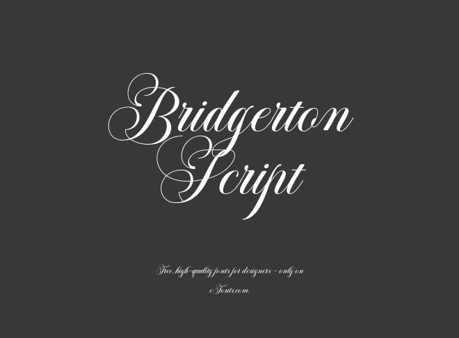 Bridgerton Script Font