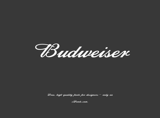 Budweiser Font