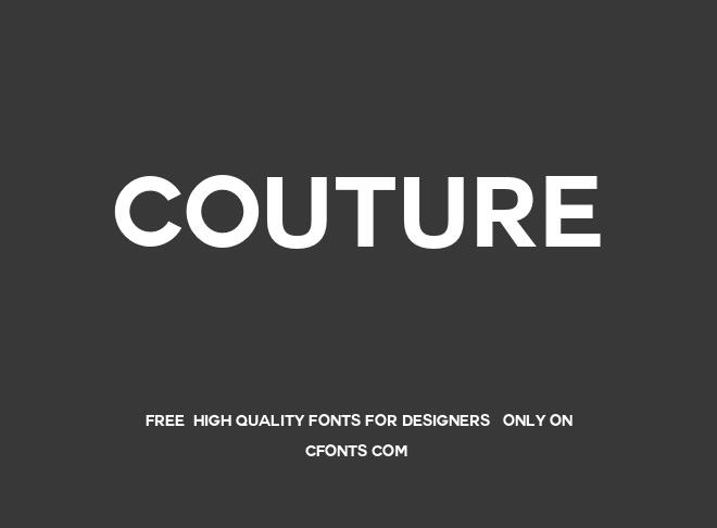 Couture Font