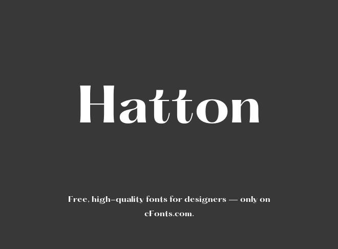 Hatton Font Family