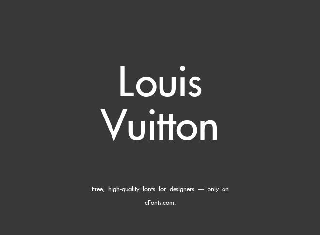 Louis Vuitton Font