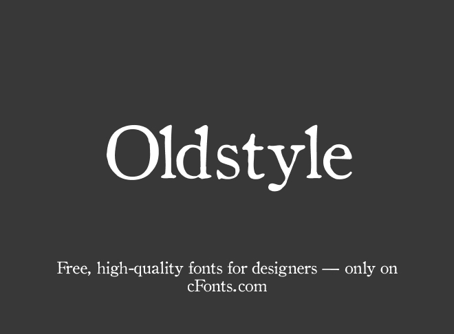 Oldstyle Font