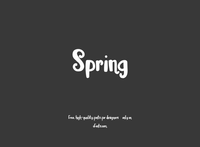 Spring Font