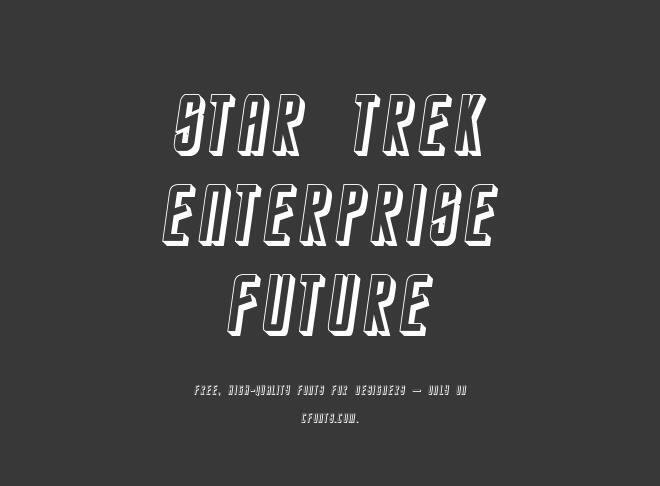 Star Trek Enterprise Future Font