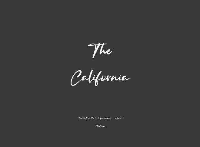 The California Font