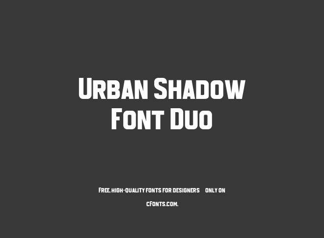 Urban Shadow Font Duo